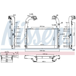 Charge Air Cooler NISSENS 97084
