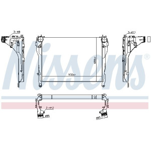 Kompressoriõhu radiaator NISSENS 961566