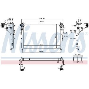 Charge Air Cooler NISSENS 961570