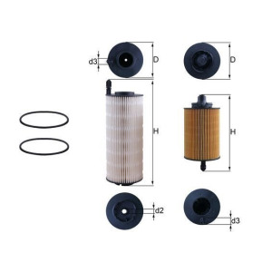 Polttoainesuodatin MAHLE KX 645KIT