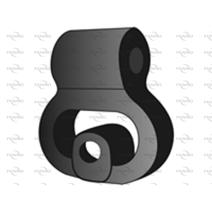 Rubber Strip, exhaust system FENNO X30253