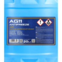 MANNOL 4011 AG11 Longterm Antifreeze -40°C Blue 20 L