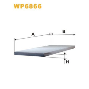 Filter, cabin air WIX FILTERS WP6866