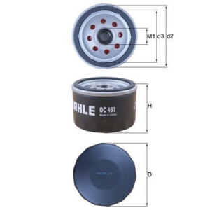 Масляный фильтр MAHLE OC 467