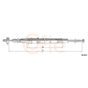 Cable Pull, parking brake COFLE 92.10.823