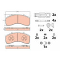 Brake Pad Set, disc brake TRW GDB5111