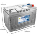 Starter Battery VARTA 610404068K182