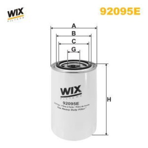 Öljynsuodatin WIX FILTERS 92095E