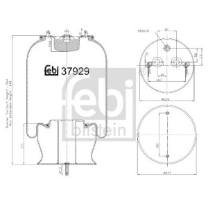 Кожух пневматической рессоры FEBI BILSTEIN 37929