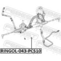 Уплотнительное кольцо вала, насос гидроусилителя FEBEST RINGOL-043-PCS10