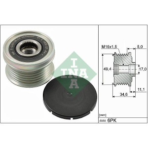 Механизм свободного хода генератора Schaeffler INA 535 0155 10