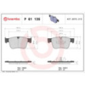 Комплект тормозных колодок, дисковый тормоз BREMBO P 61 135X
