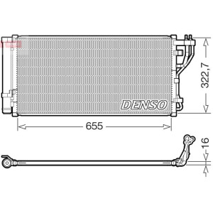 Condenser, air conditioning DENSO DCN43011