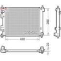 Radiator, engine cooling DENSO DRM41035