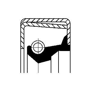 Võlli rõngastihend,diferentsiaal CORTECO 01020675B