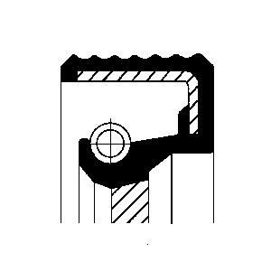 Shaft Seal, manual transmission CORTECO 07034631B