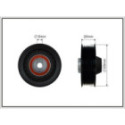 Deflection/Guide Pulley, V-ribbed belt CAFFARO 500360