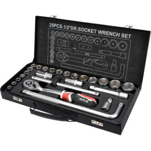 YATO YT‑12671 Socket Wrench Set 1/2" – 25 Pieces