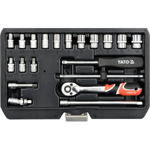 YATO YT‑14491 Tool Set 1/4" – 20 pcs, CrV