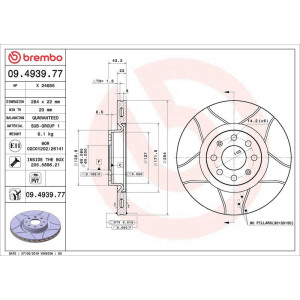 Piduriketas BREMBO 09.4939.77