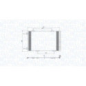 Condenser, air conditioning MAGNETI MARELLI 350203812000