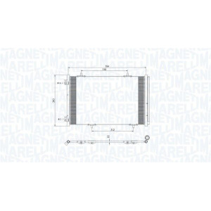 Конденсатор, кондиционер MAGNETI MARELLI 350203812000
