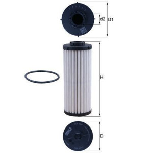 Hydraulic Filter, automatic transmission KNECHT HX 190D