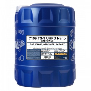 Полусинтетическое масло MANNOL TS-9 UHPD Nano 10W40 20L