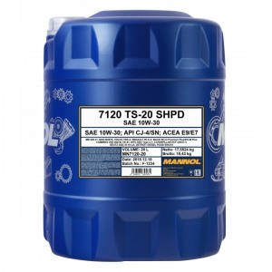 Полусинтетическое масло MANNOL TS-20 SHPD 10W30 20L