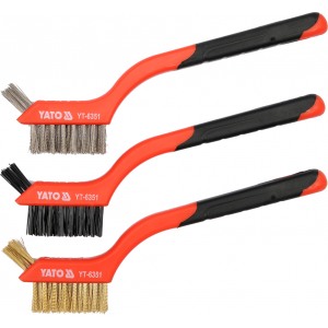 YATO YT-6351 kolmeosaline traatharjade komplekt 3 tk 3&times;7 rida 180 mm