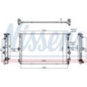 Radiator, engine cooling NISSENS 606781