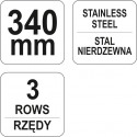 YT-6353 STEEL WIRE BRUSH 3rows YATO