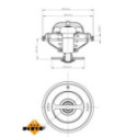 Термостат, охлаждающая жидкость NRF 725215