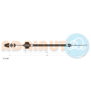 Cable Pull, clutch control ADRIAUTO 41.0109