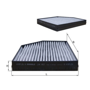 Filter,salongiõhk KNECHT LAK 863