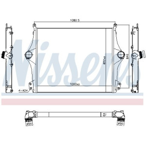 Kompressoriõhu radiaator NISSENS 961298