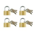 77603 SET OF 4 BRASS PADLOCKS 4pcs VOREL