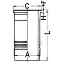 Cylinder Liner KOLBENSCHMIDT 89912110