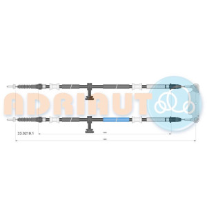 Cable Pull, parking brake ADRIAUTO 33.0219.1