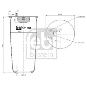 Lõõts,õhkvedrustus FEBI BILSTEIN 101301