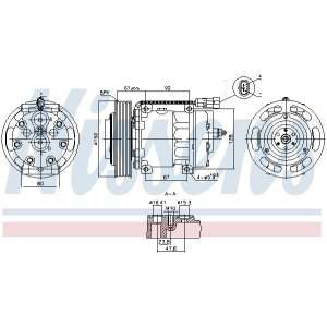 Compressor, air conditioning NISSENS 891073