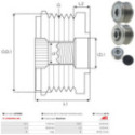 Alternator Freewheel Clutch AS-PL AFP3009
