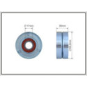 Tensioner Pulley, V-ribbed belt CAFFARO 301-00
