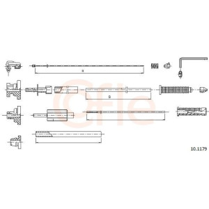 Accelerator Cable COFLE 10.1179