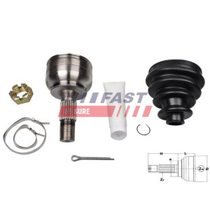 Nivelsarja, vetoakseli FAST FT25087K