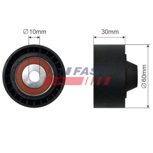 Tensioner Pulley, V-ribbed belt FAST FT44563