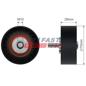 Tensioner Pulley, V-ribbed belt FAST FT44575