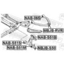 Mounting, control/trailing arm FEBEST NAB-S51M