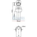 Датчик, температура охлаждающей жидкости NISSENS 207035