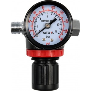 YT-2381 Pressure reducing valve with gauge 1/4" YATO